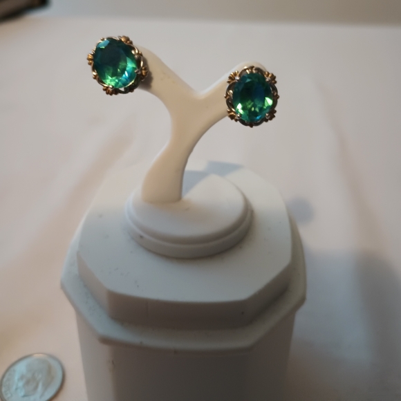 Peacock quartz earrings - Picture 13 of 14